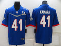 Men's New Orleans Saints Alvin Kamara #41 Blue All Star Game Jersey1