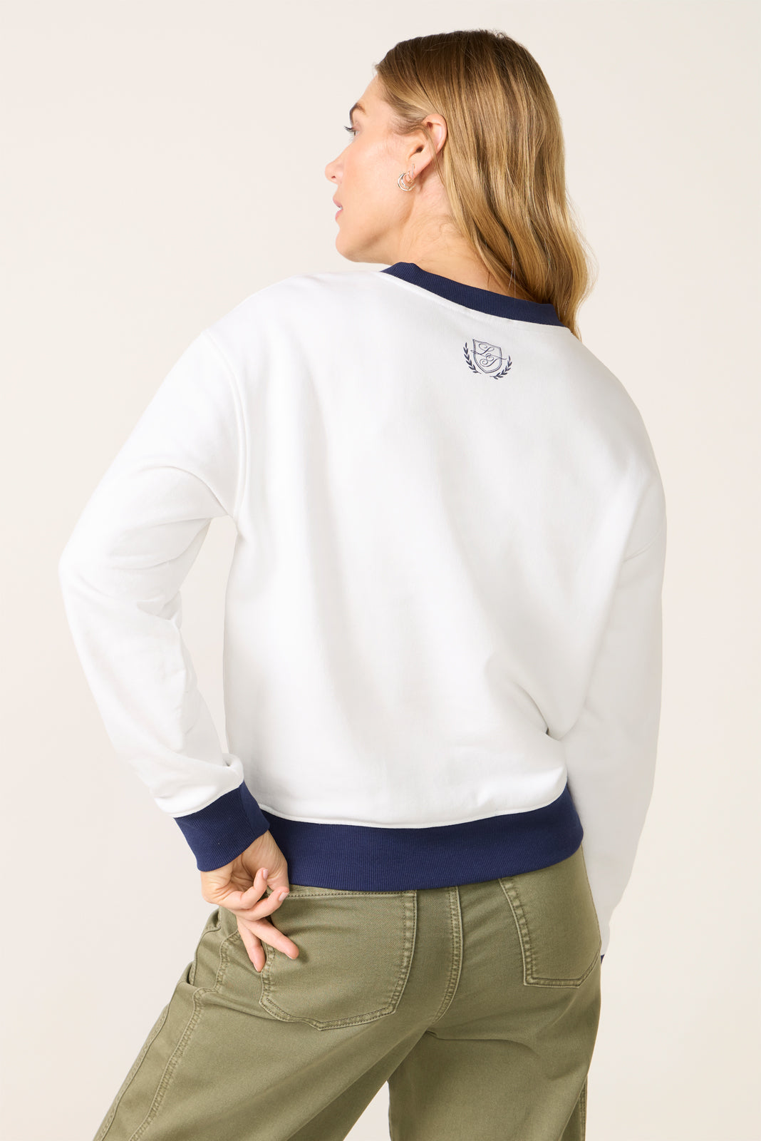 Women's Crew Neck Patch Sweatshirt