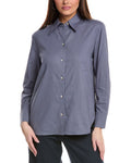 Vince Relaxed Button-Down Linen-Blend Shirt