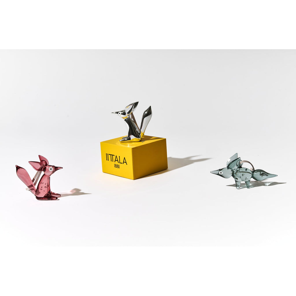 Vulpes ornament sitting 80mm cherry