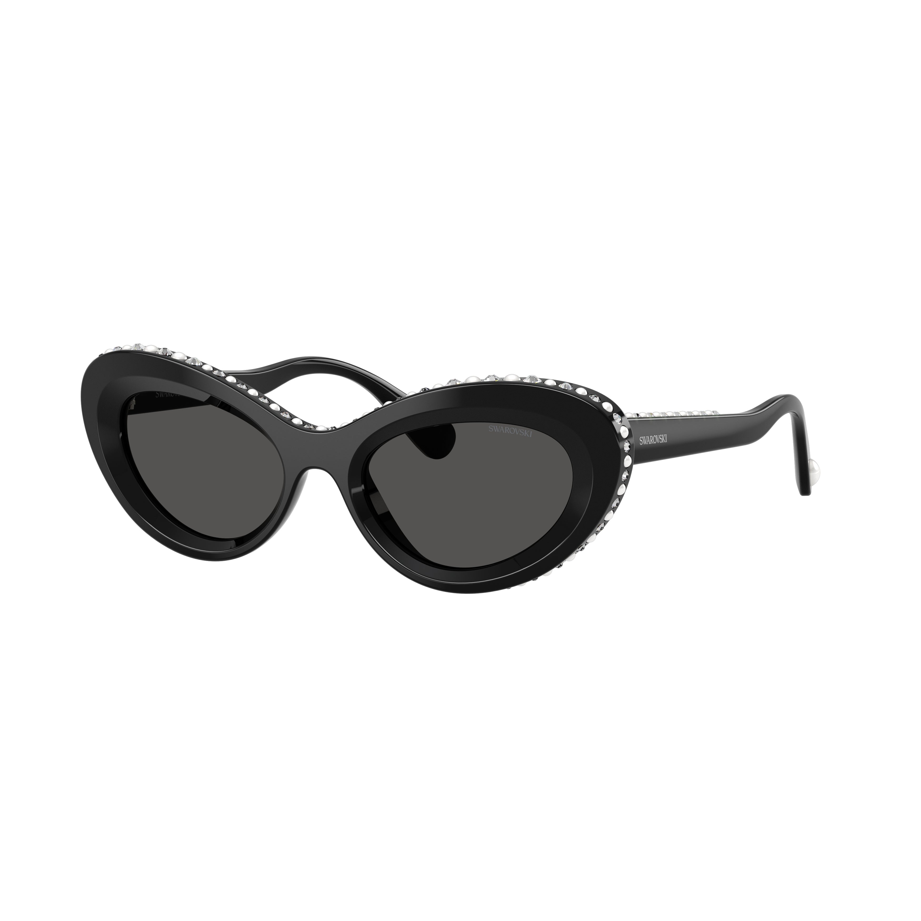 0Sk6061U Cat-Eye Sunglasses with Crystal-Embellished Frame