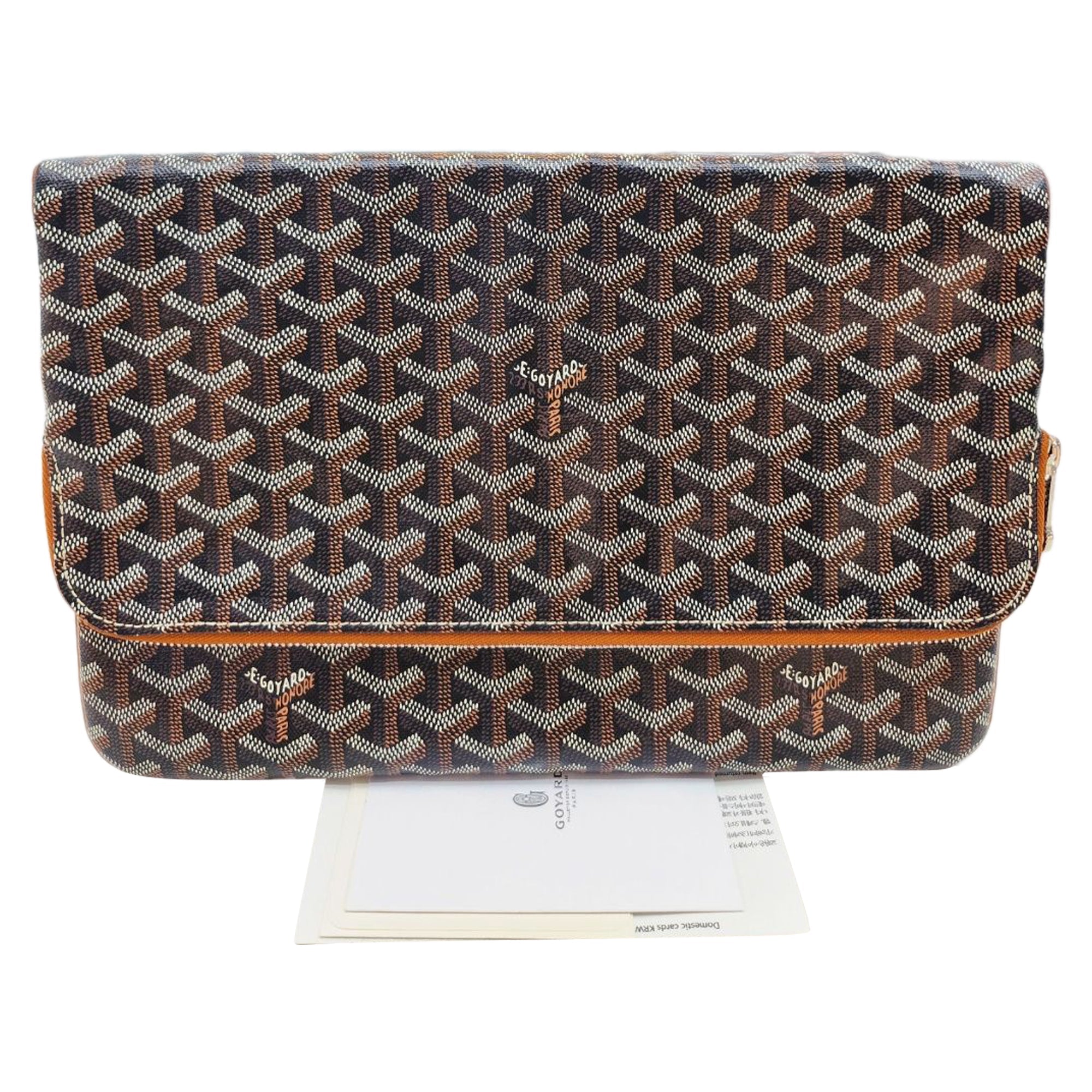 Saint Marie Clutch Gm Black Tan