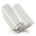 Rhodium Brass Ring with No Stone