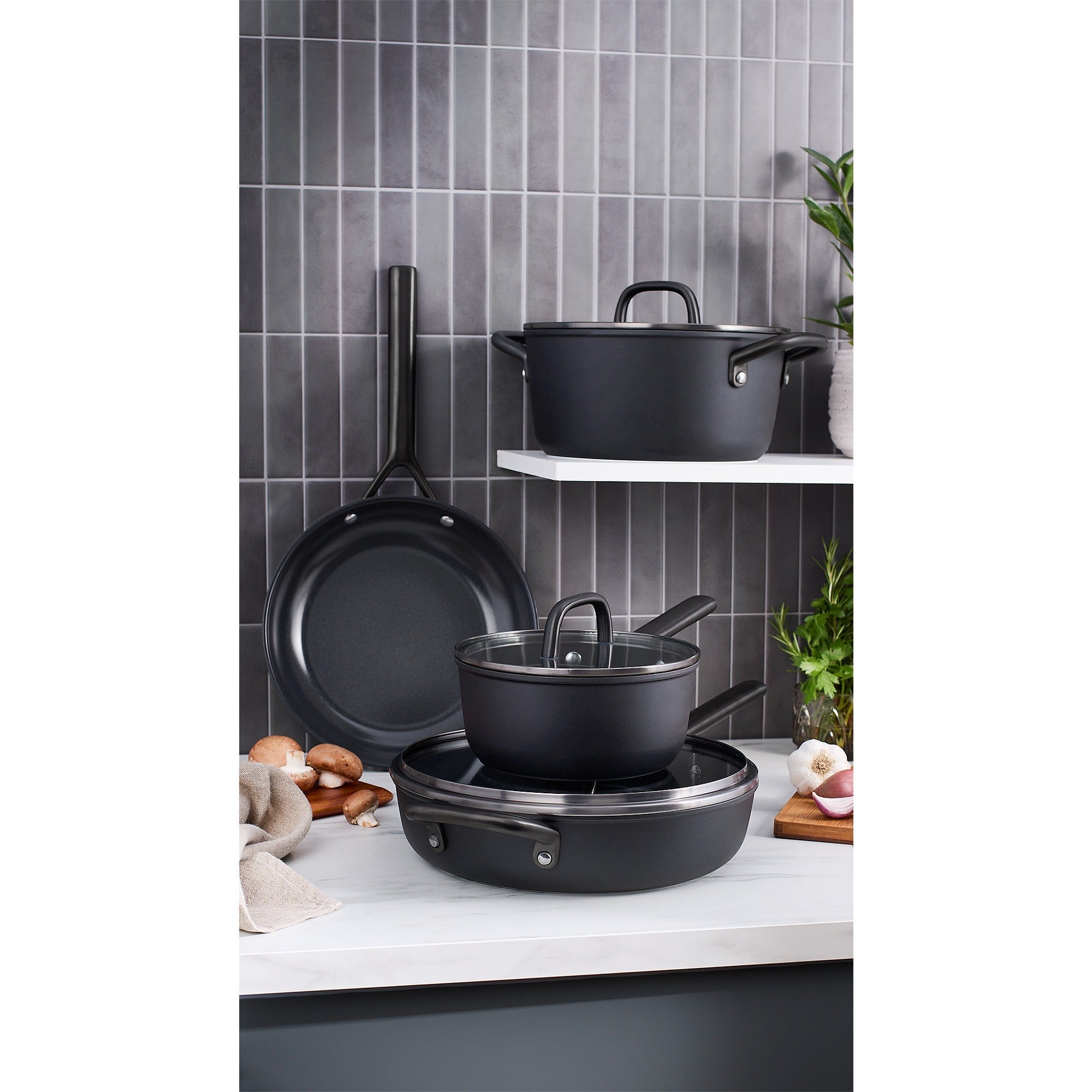 ZWILLING Milano 7-pc Aluminum Ceramic Nonstick Cookware Set