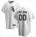 Men's Chicago White Sox White Home Replica Custom Jersey1