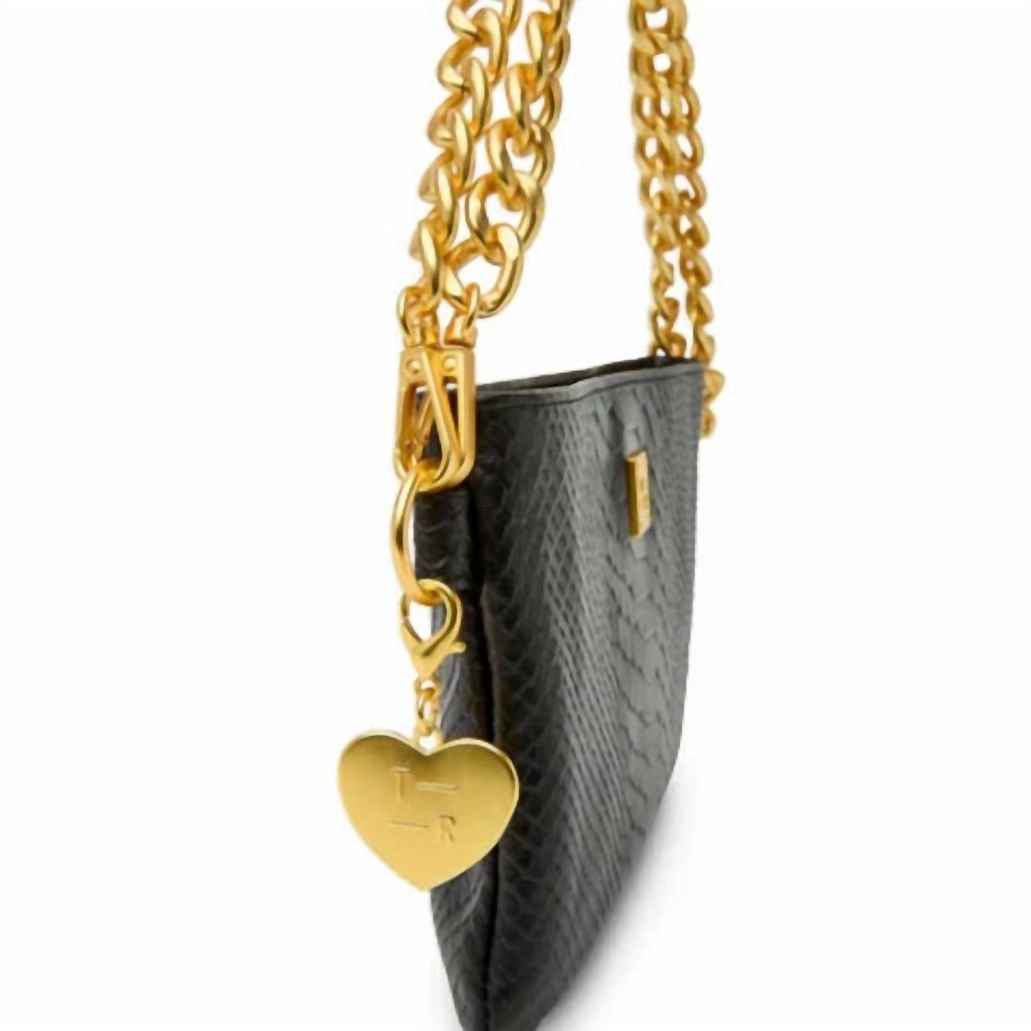Women's Fame Bag In Black Pytho