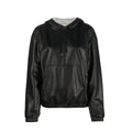Saint Laurent Leather Hoodded Top Women