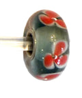 Women's Universal Unique Flower Bead Charm In Green/ Red