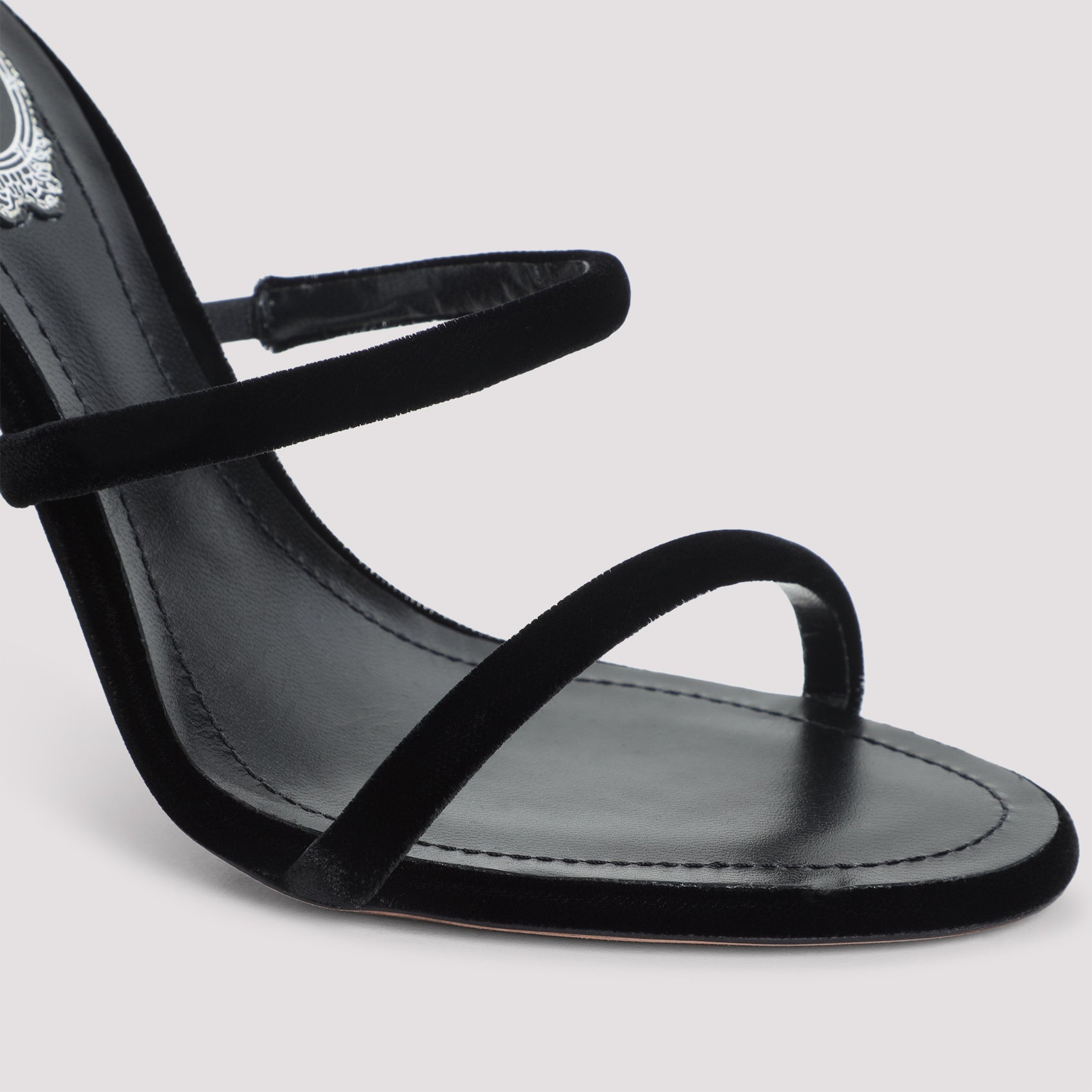 René Caovilla Velvet Snake Sandals Women