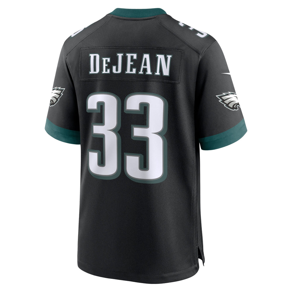 Philadelphia Eagles Cooper DeJean Black Alternate Player Game Jersey
