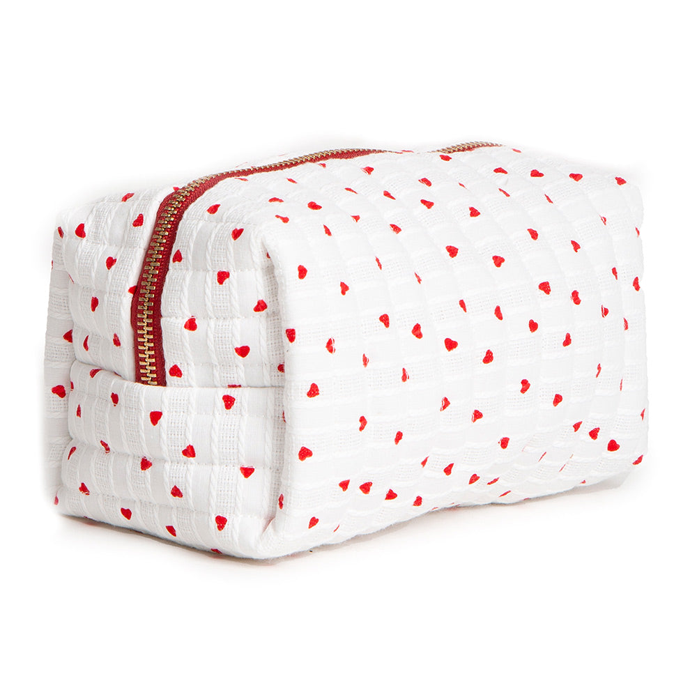 Heart Pattern Cosmetic Pouch Bag