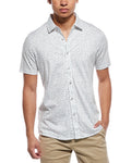 Raffi Mini Leave Print Button Shirt