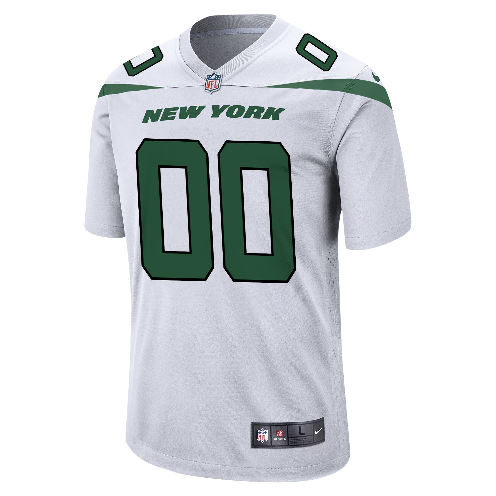 New York Jets White Custom Game Jersey