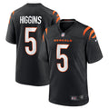 Cincinnati Bengals Tee Higgins Black Game Player Jersey
