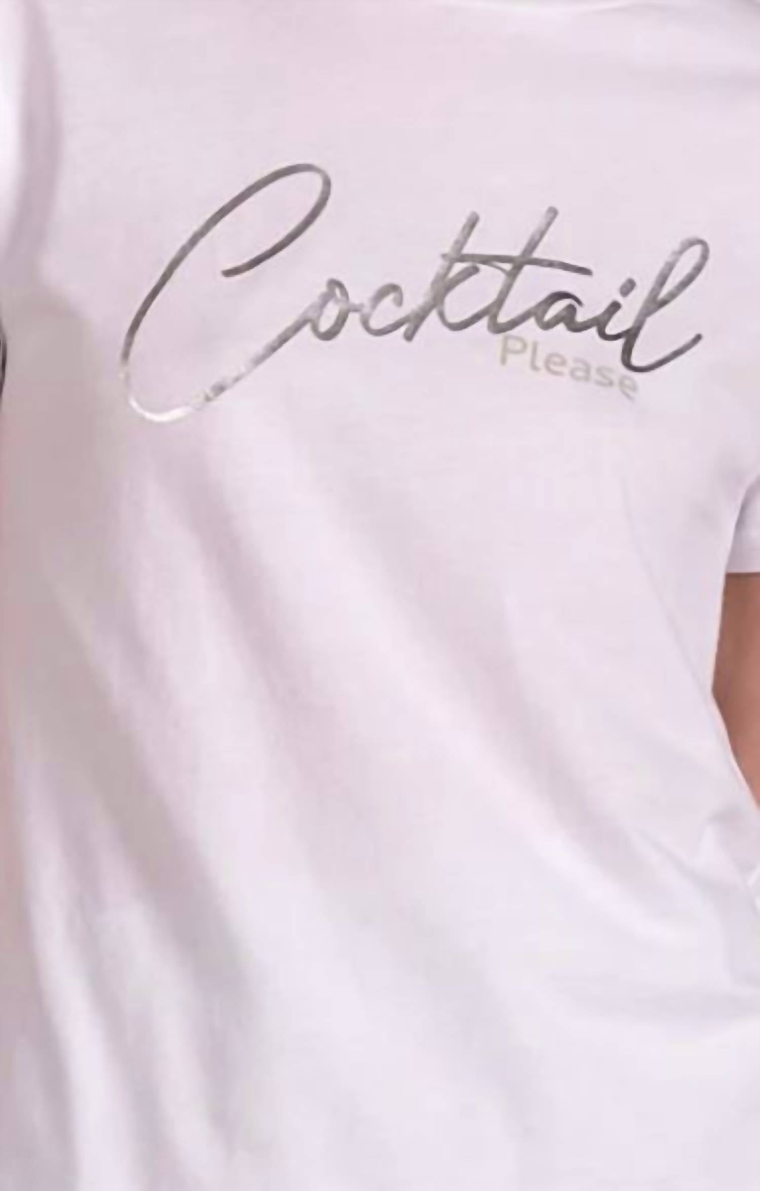 Cocktail Please Shirt In White