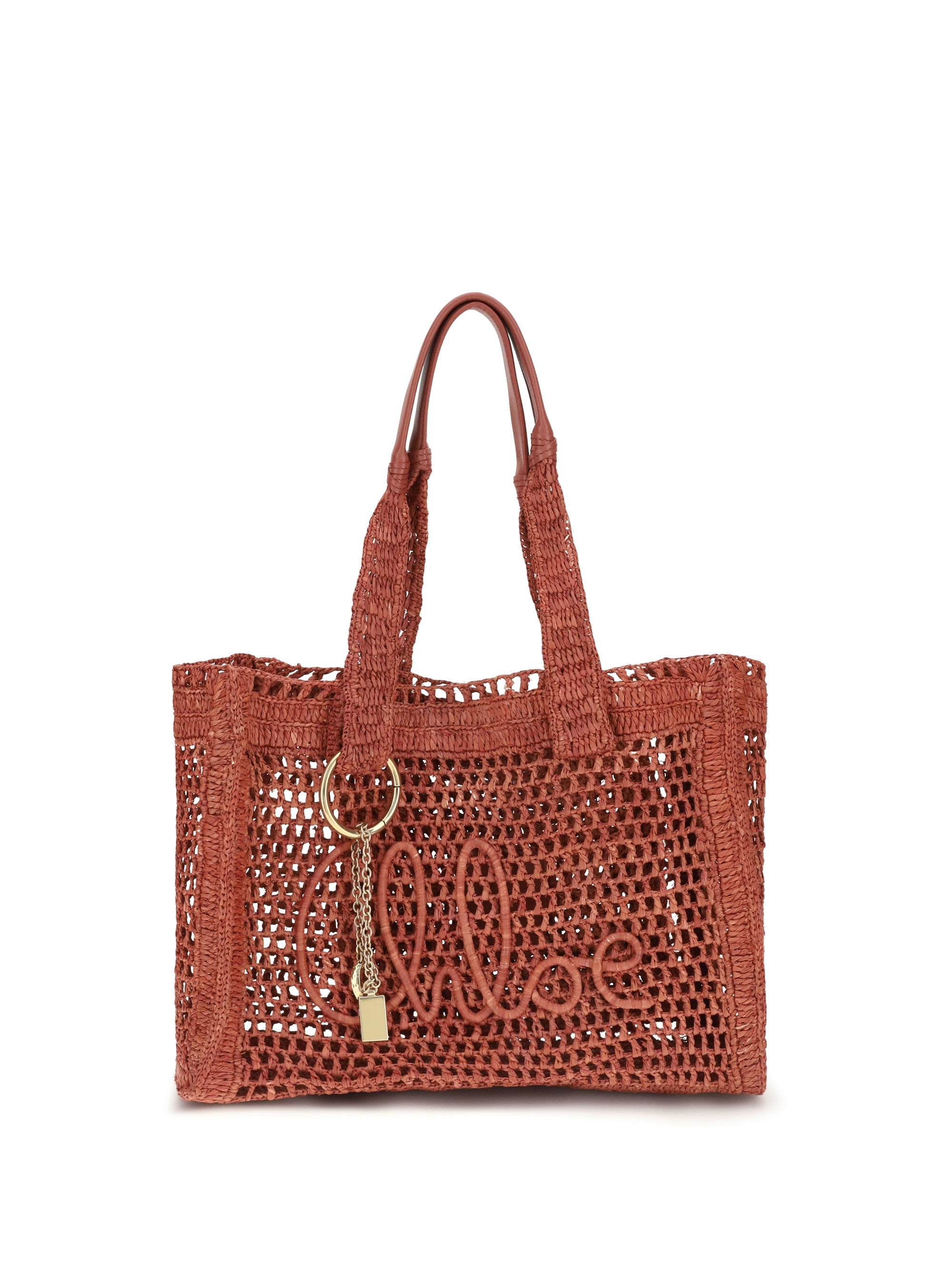 Chloé Women East-West Summer Banana Raffia Tote Bag