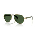 Men's Pilot Sunglasses In Light Gold