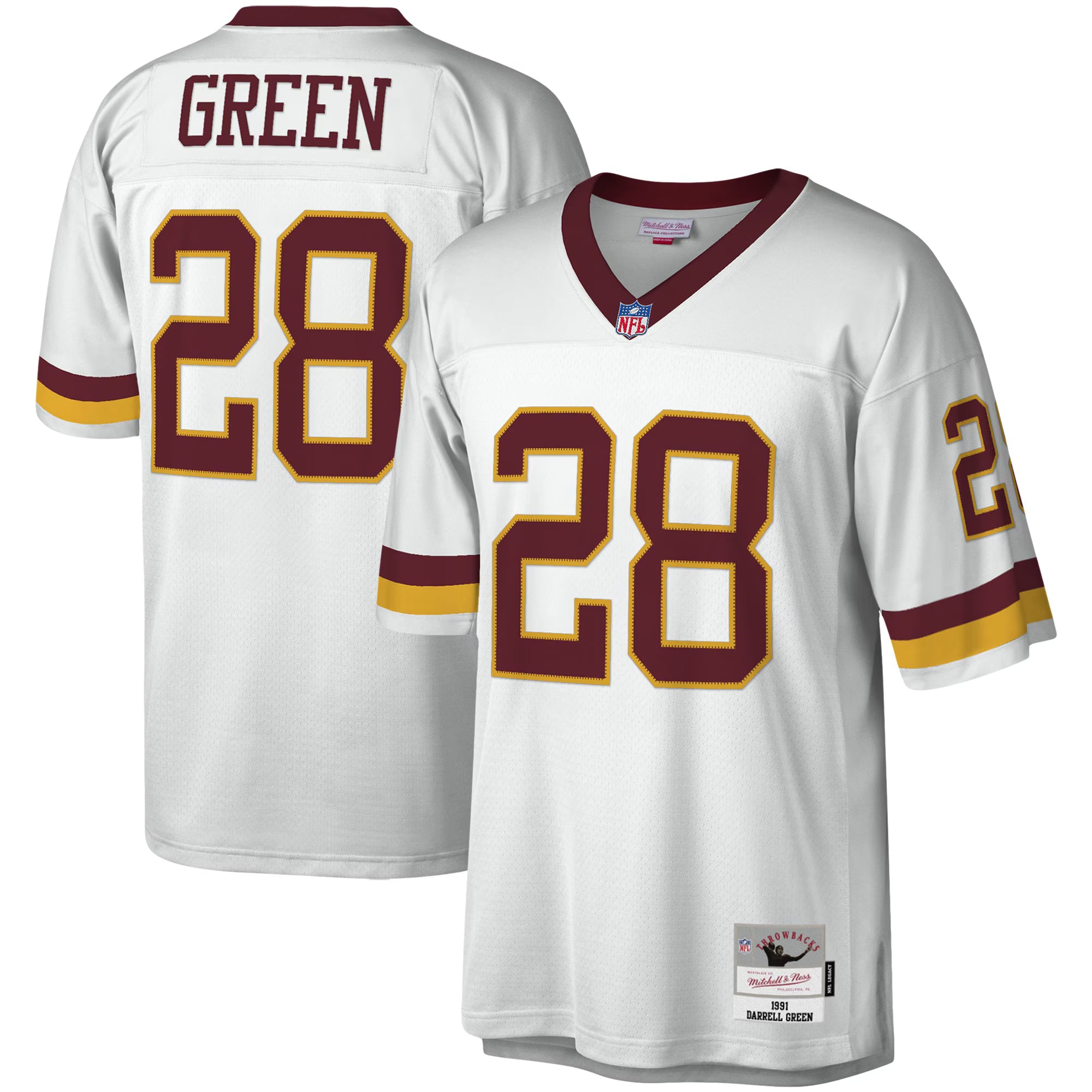 Washington Football Team Darrell Green Mitchell & Ness White Legacy Replica Jersey