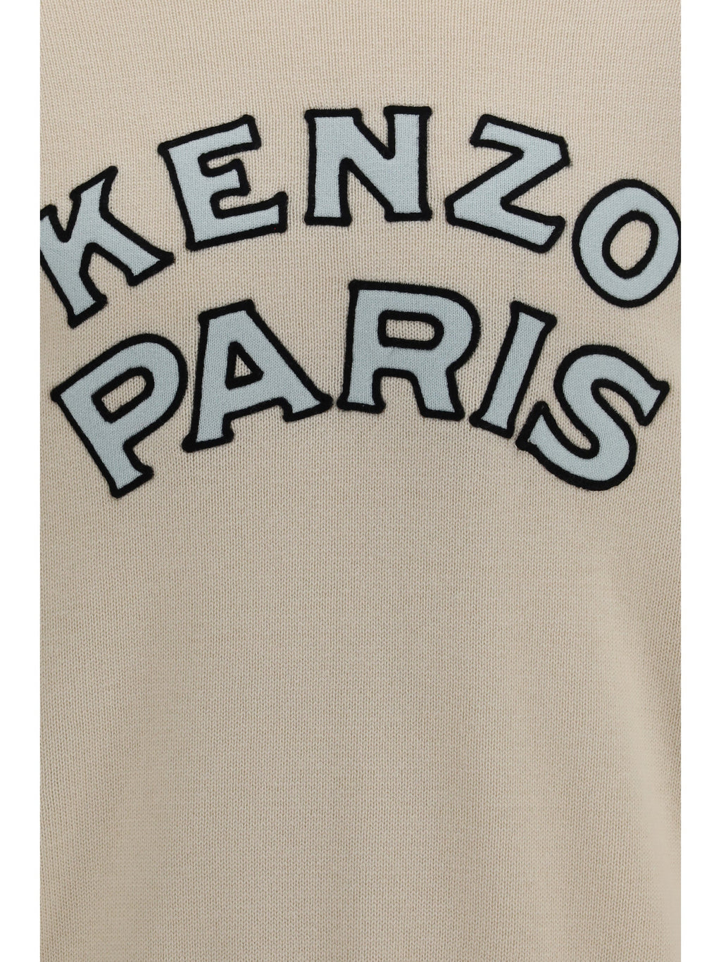 Kenzo Men Kenzo Paris Emblem Embroidered Wool And Cotton Sweater