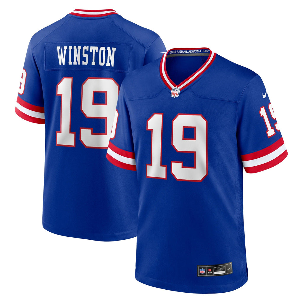 New York Giants Jameis Winston Royal Alternate 2 Game Jersey