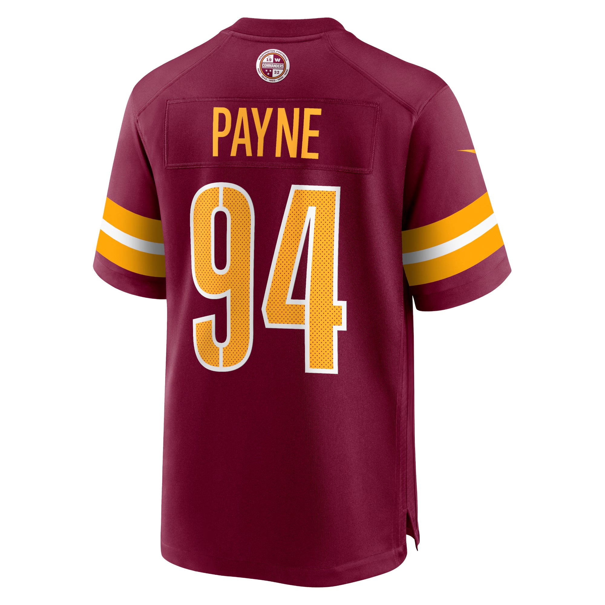 Washington Commanders Da'Ron Payne Burgundy Game Jersey