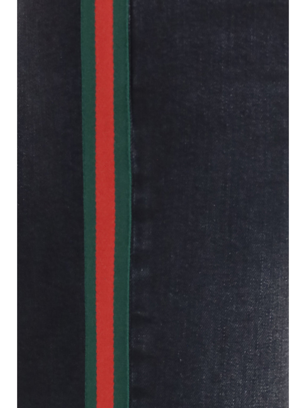 Gucci Women Stretch Cotton Jeans With Web Stripe