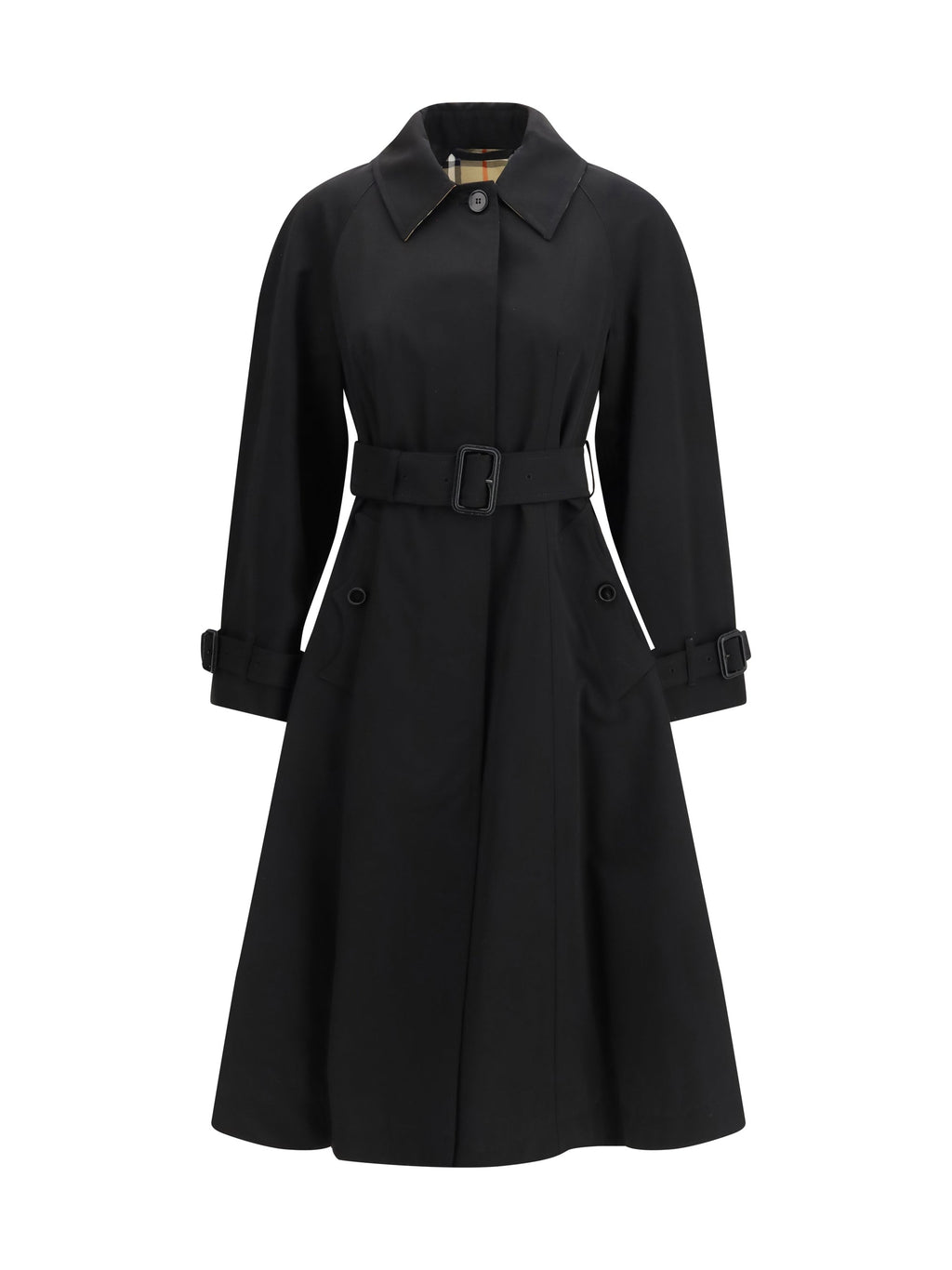 Burberry Women Ellingham Gabardine Trench Coat