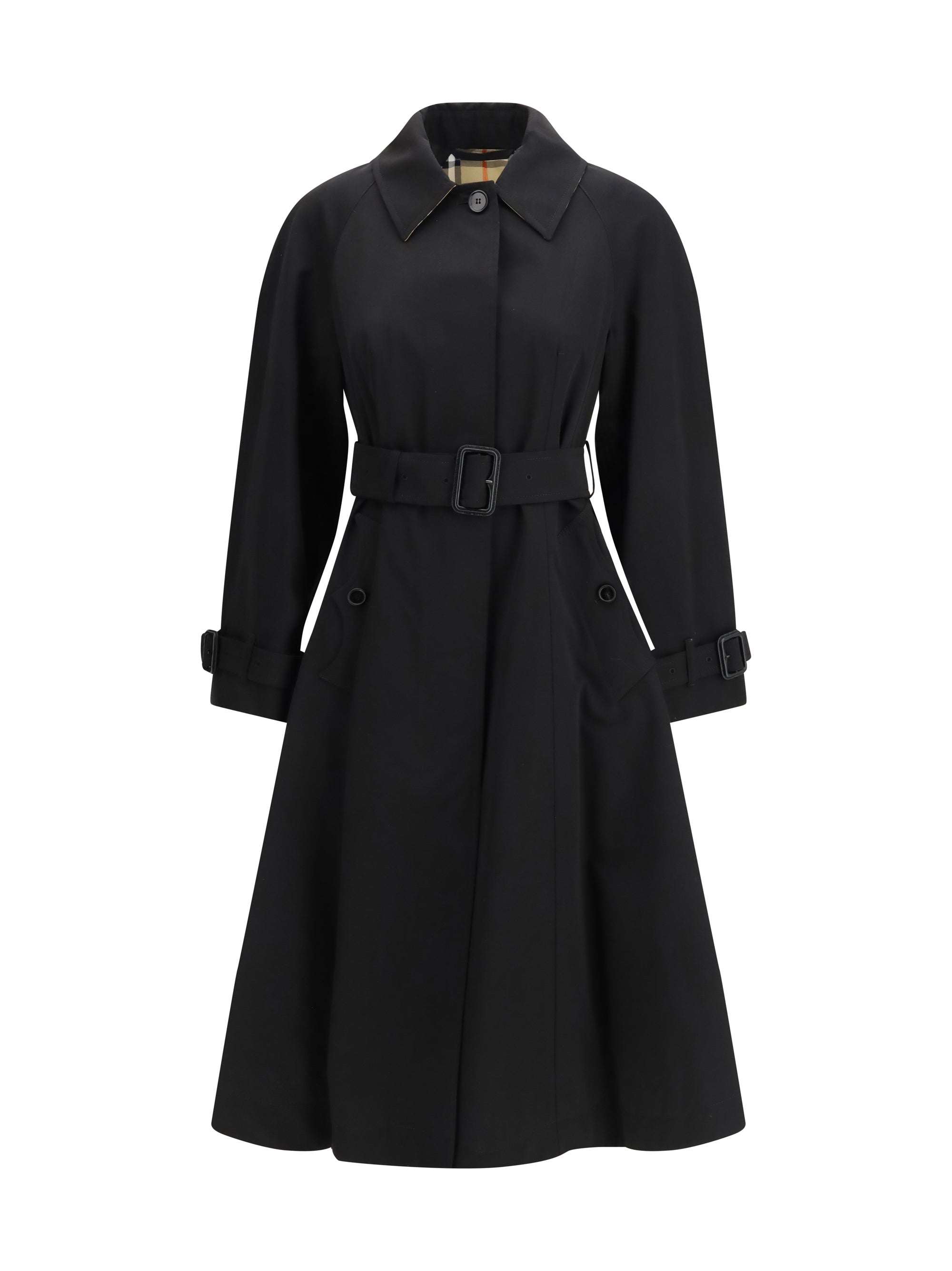 Burberry Women Ellingham Gabardine Trench Coat