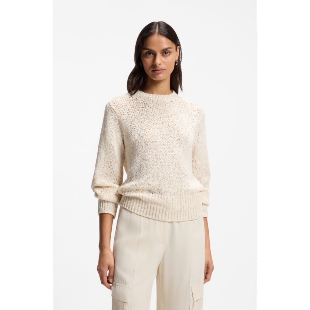 sweater with structured knit