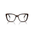 0Sk2008 Oversized Square Tortoiseshell Eyeglasses with Crystal Accents