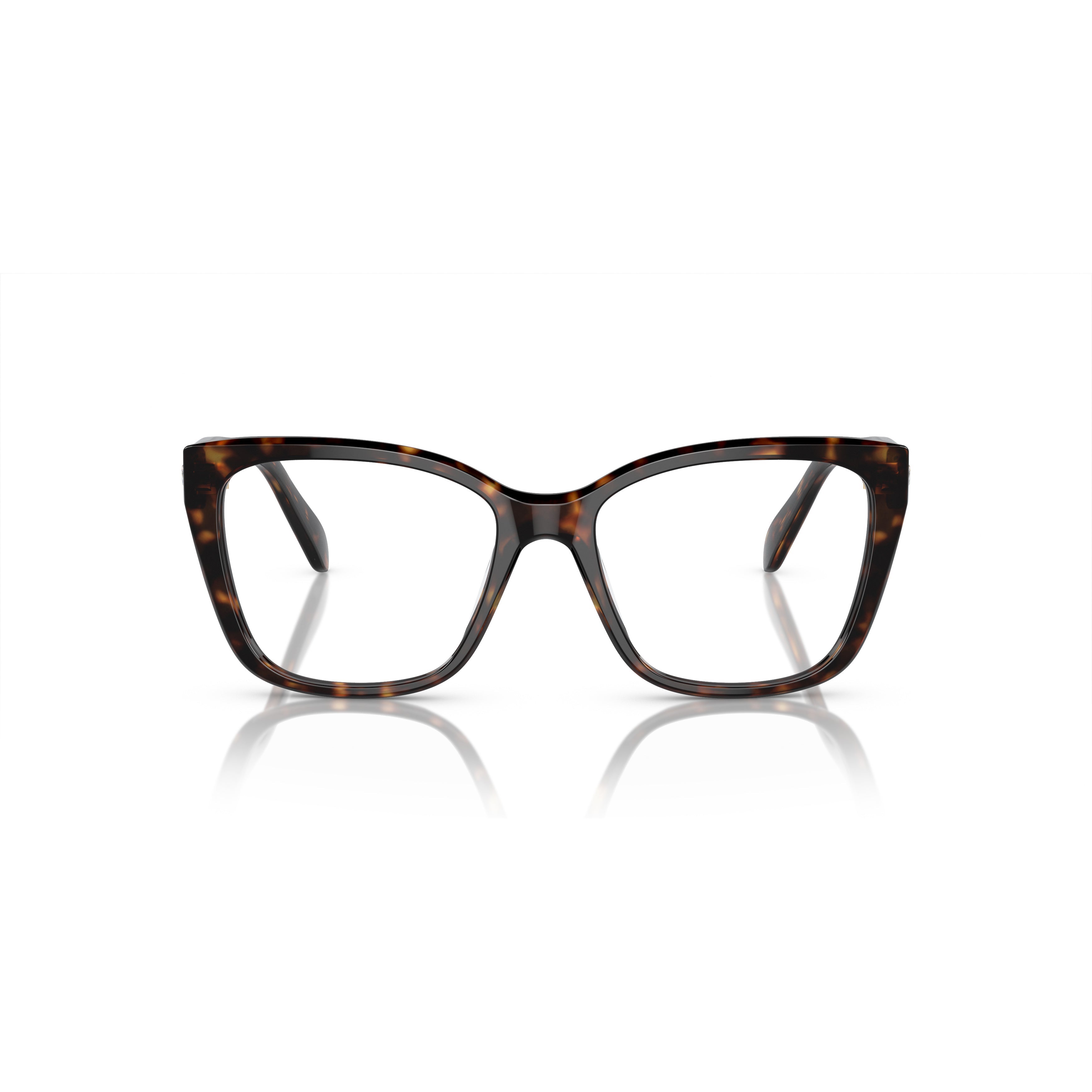 0Sk2008 Oversized Square Frame Eyeglasses with Tortoiseshell Pattern