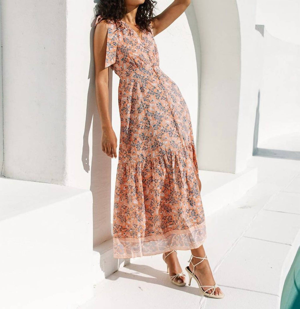 Astrid Ankle Dress In Positano Floral