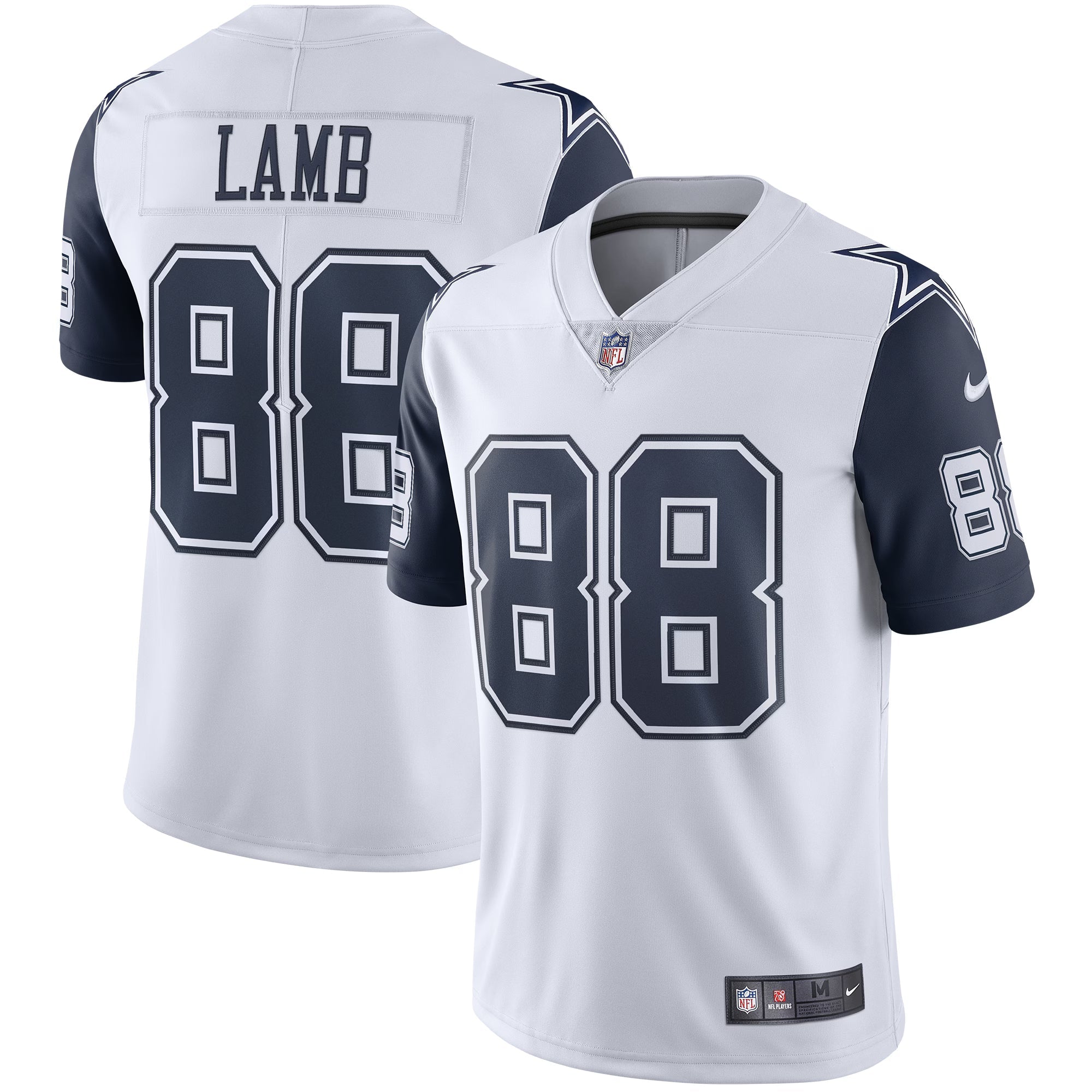 Dallas Cowboys CeeDee Lamb White 2nd Alternate Vapor Limited Jersey