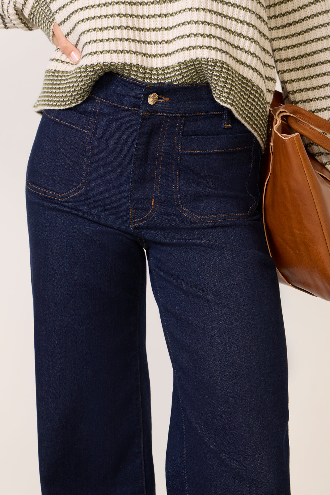 Women's Slim Palazzo Modernist Pocket Jeans