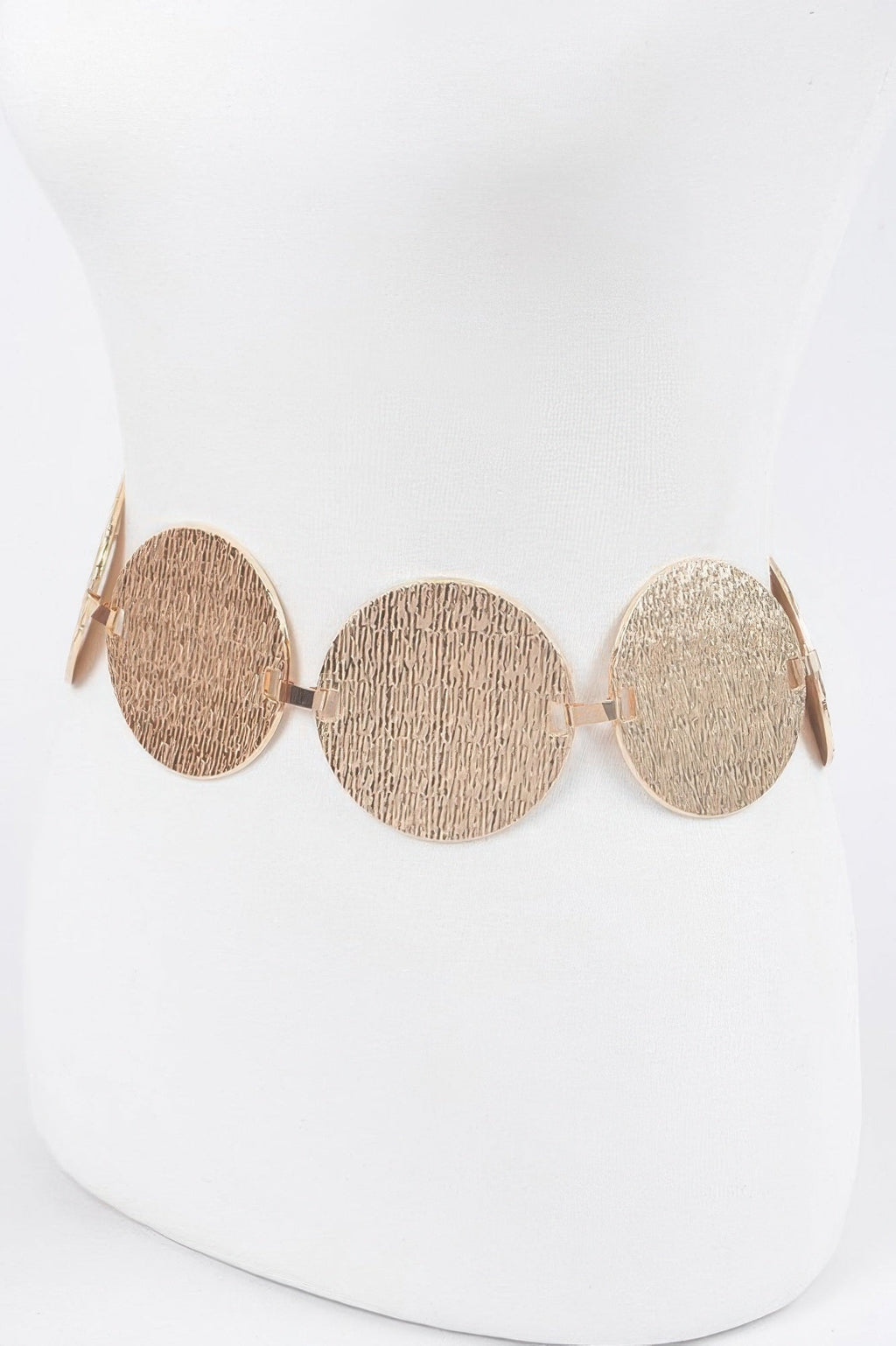 Iron Circular Plated Plus Size Belt