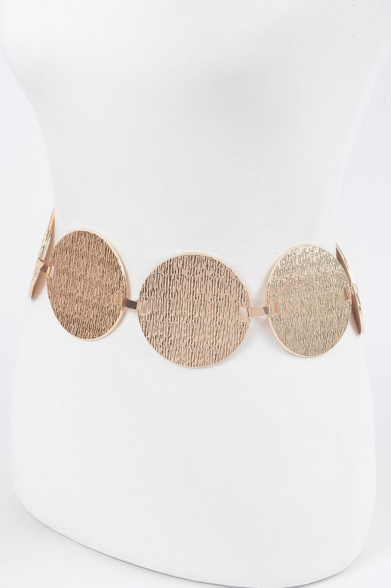 Iron Circular Plated Plus Size Belt