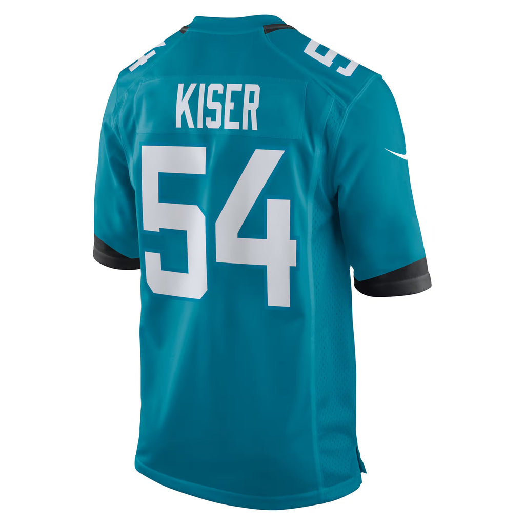 Jacksonville Jaguars Jack Kiser Teal Team Game Jersey