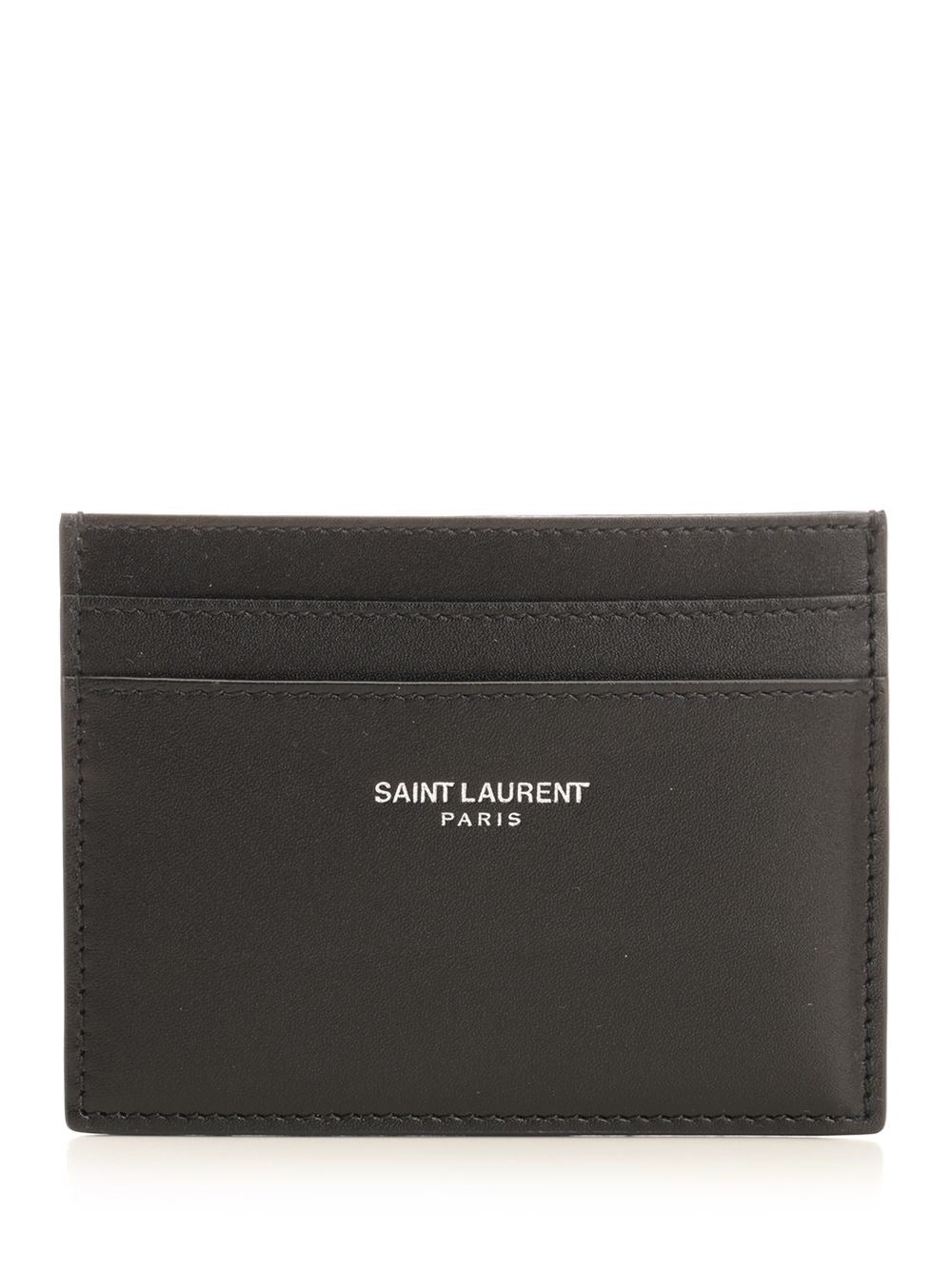 Saint Laurent Men Calfskin Card Holder