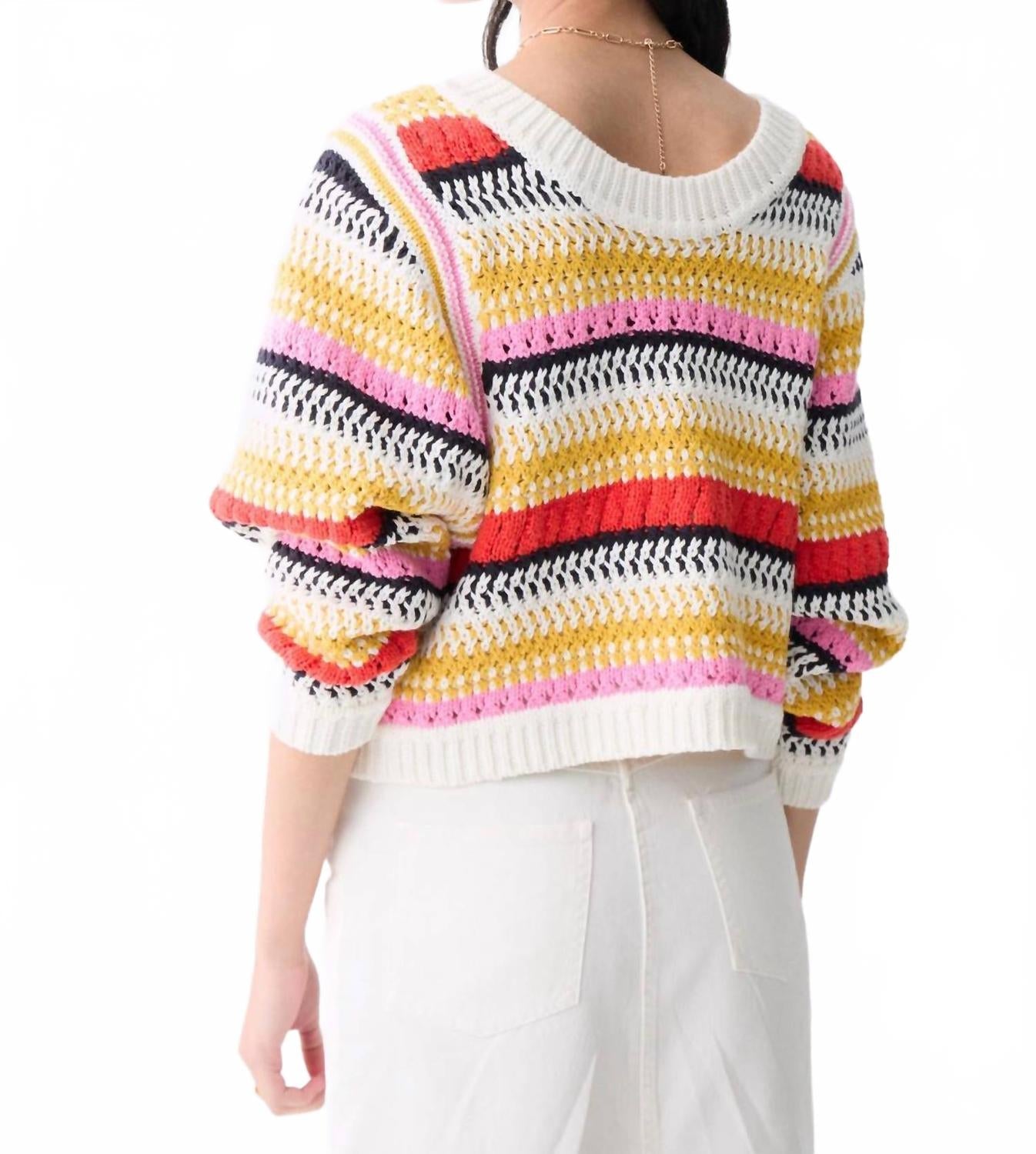 Ponte Reversible Sweater In Multicolor