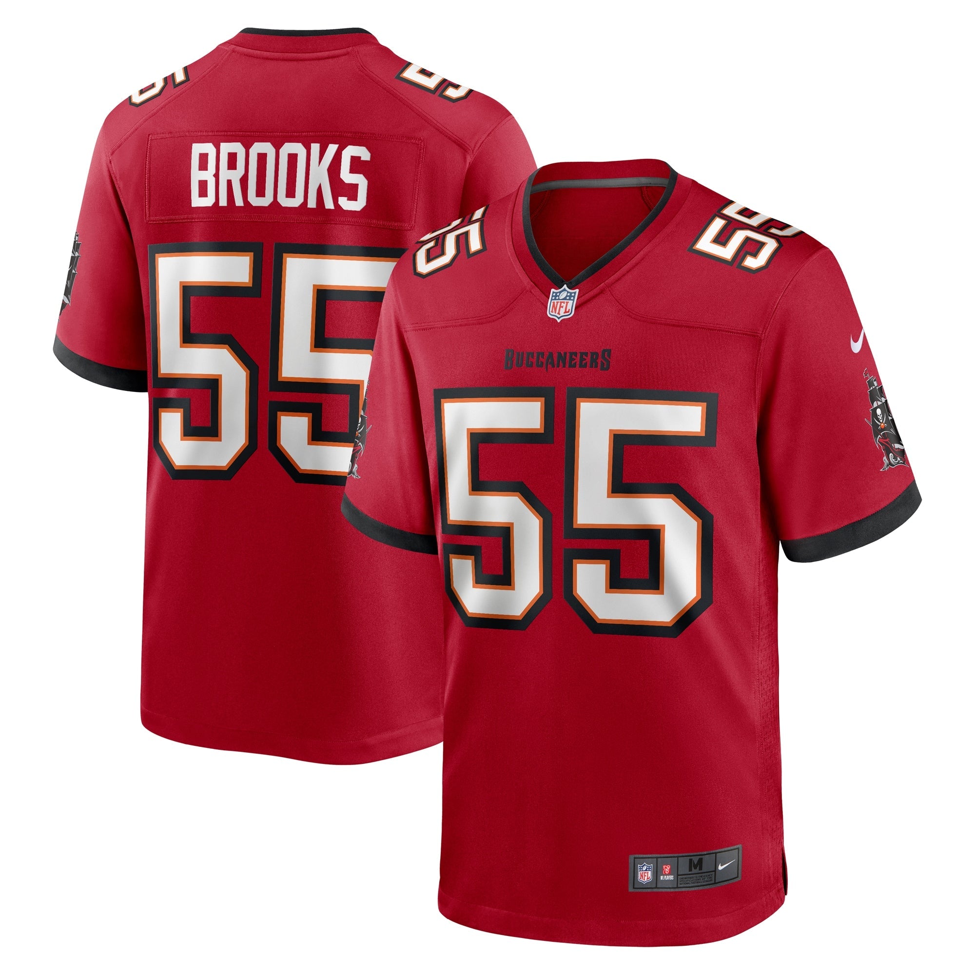 Tampa Bay Buccaneers Derrick Brooks Red Retired Player Game Jersey