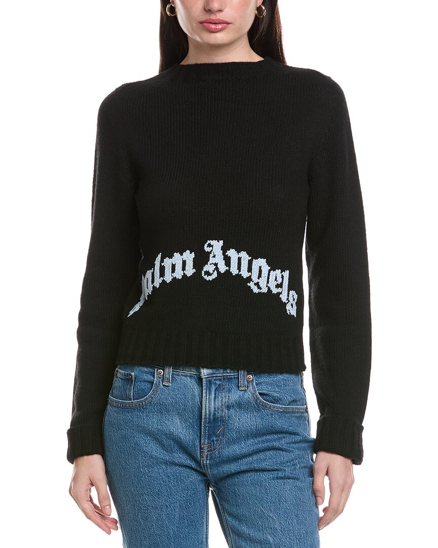 Palm Angels Pullover Wool & Cashmere-Blend Sweater