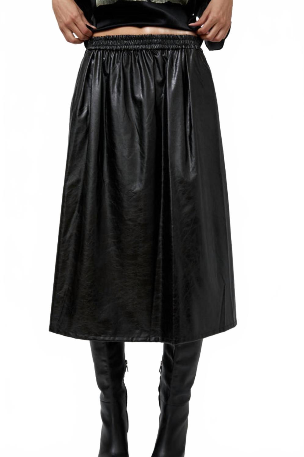 Mel Midi Skirt In Black