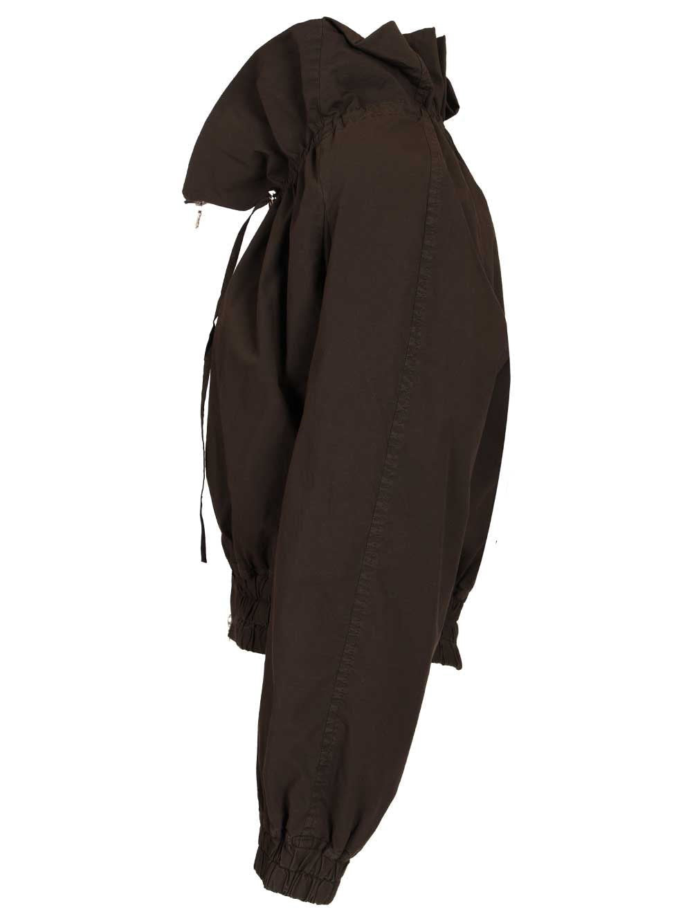 Dries Van Noten Women Cotton Blend Ruffled Jacket