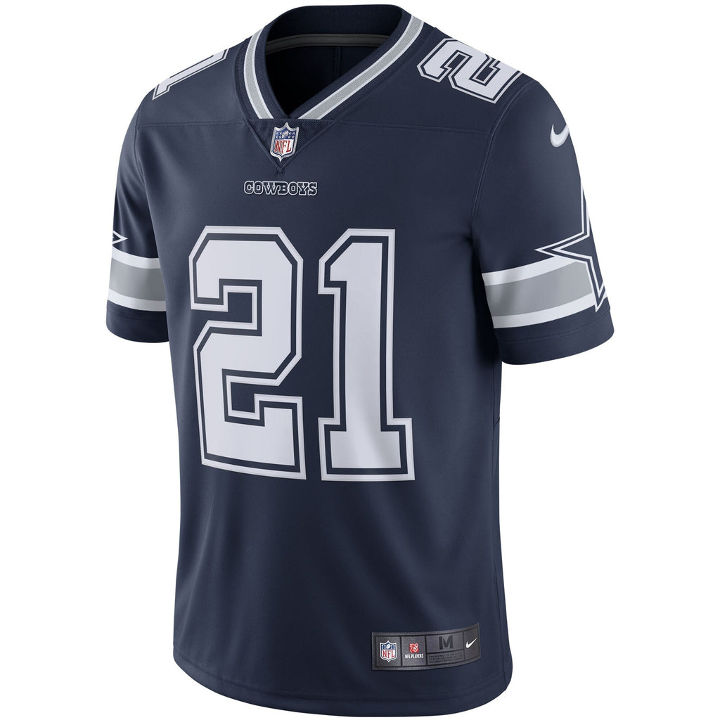 Dallas Cowboys Ezekiel Elliott Navy Vapor Limited Jersey