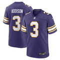 Minnesota Vikings Jordan Addison Purple Alternate Game Jersey