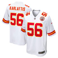Kansas City Chiefs George Karlaftis White Away Game Player Jersey
