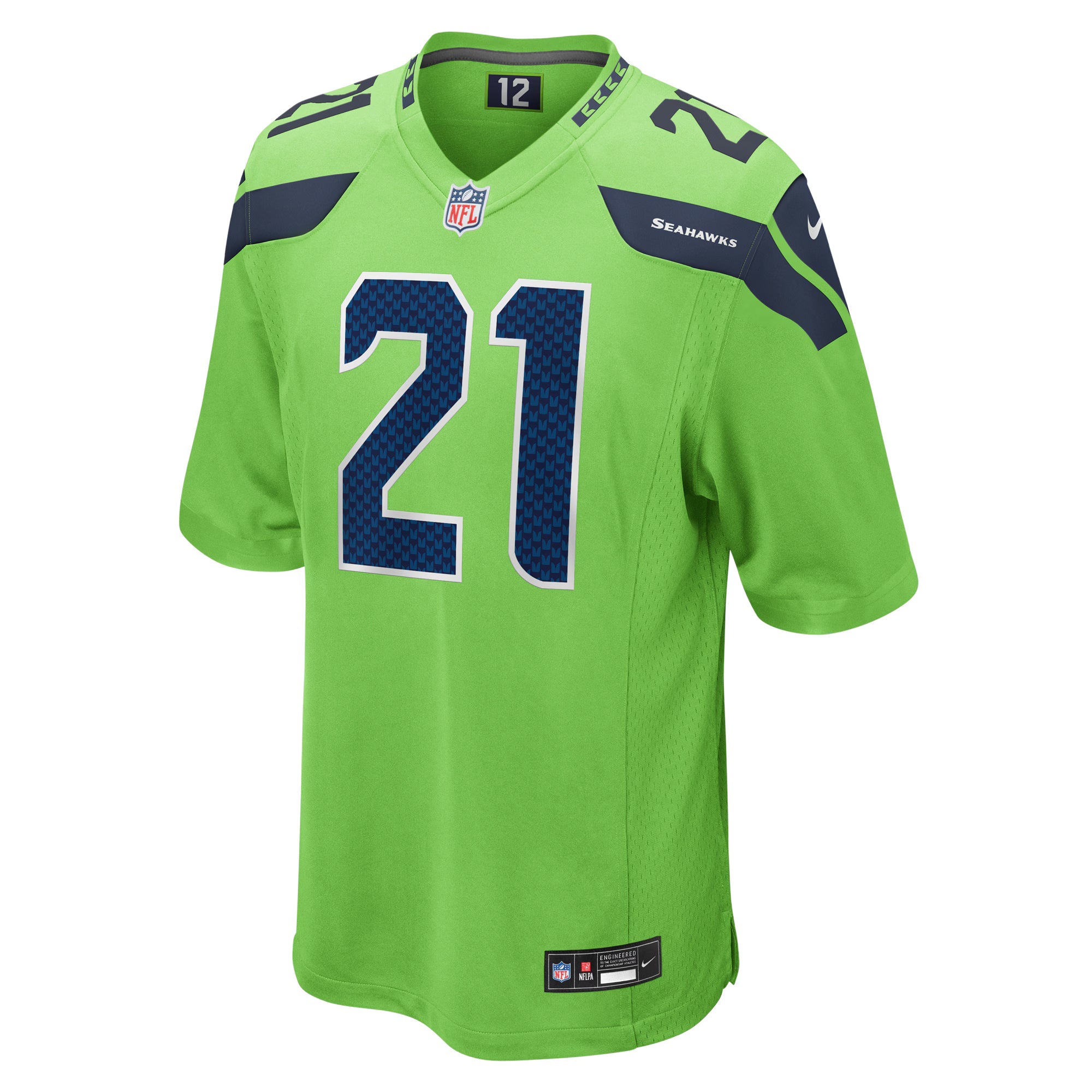 Seattle Seahawks Devon Witherspoon Neon Green Game Jersey