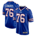 Buffalo Bills David Edwards Royal Game Jersey