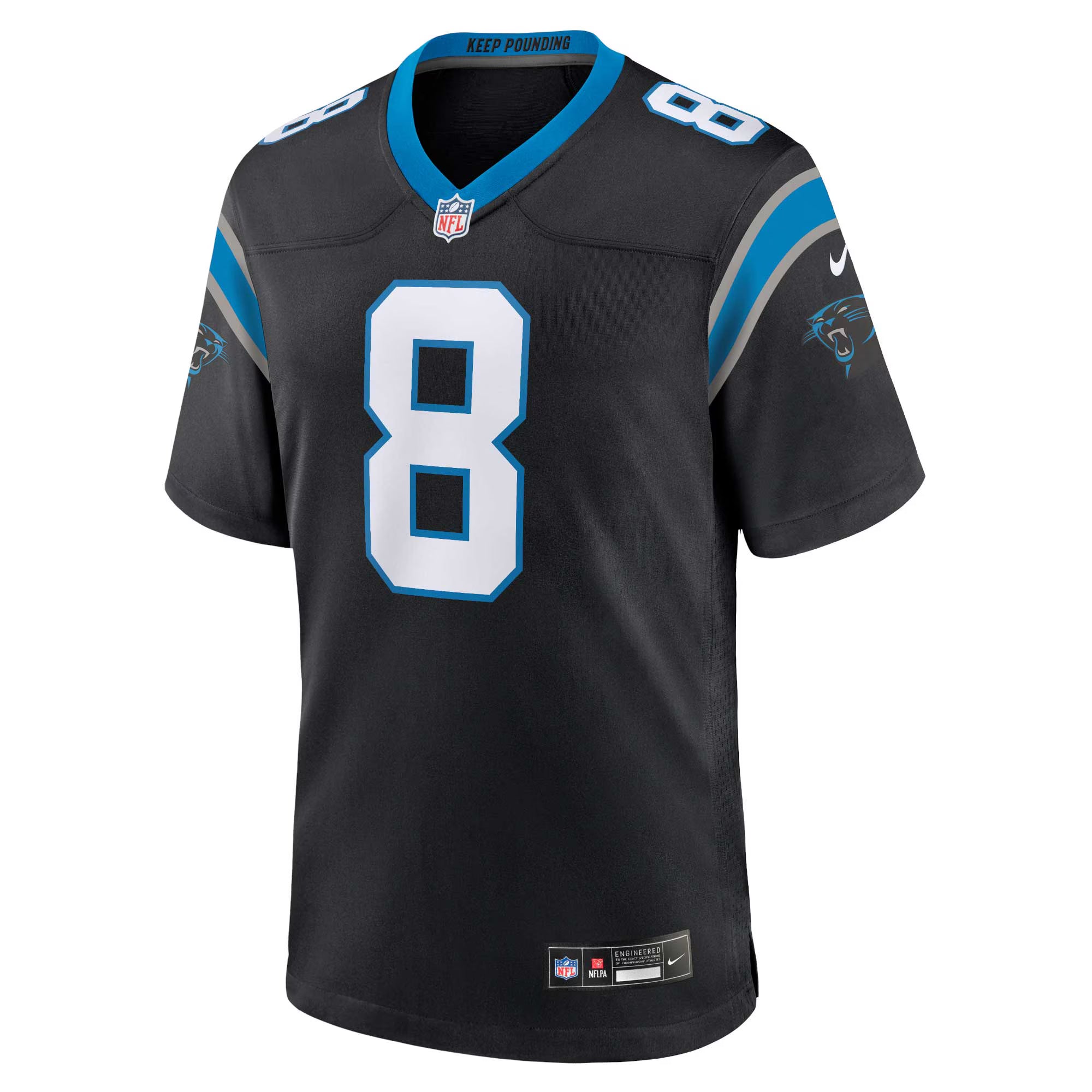 Carolina Panthers Jaycee Horn Black Game Jersey