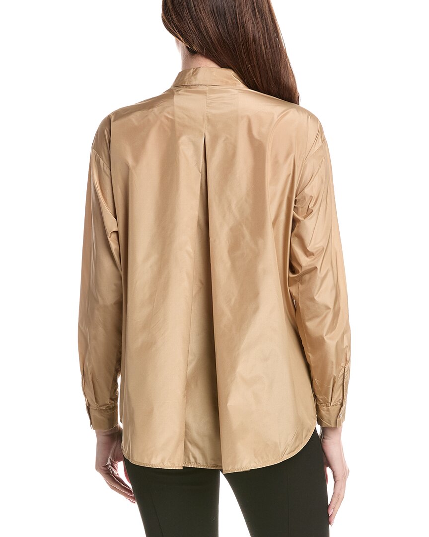 Fabiana Filippi Oversized Taffeta Silk-Blend Shirt